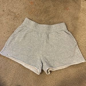 Distressed sweat shorts